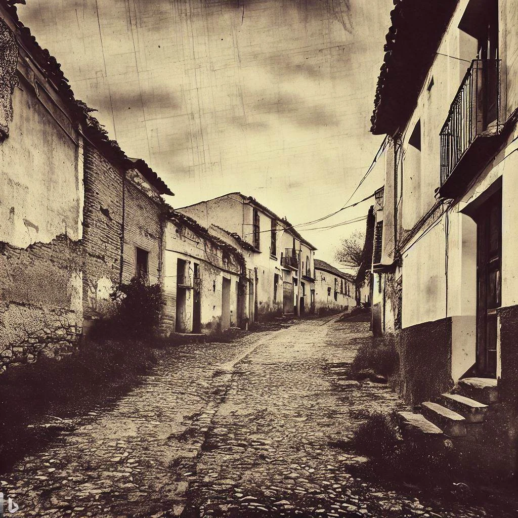 Foto de calle antigua usada para reminiscencia