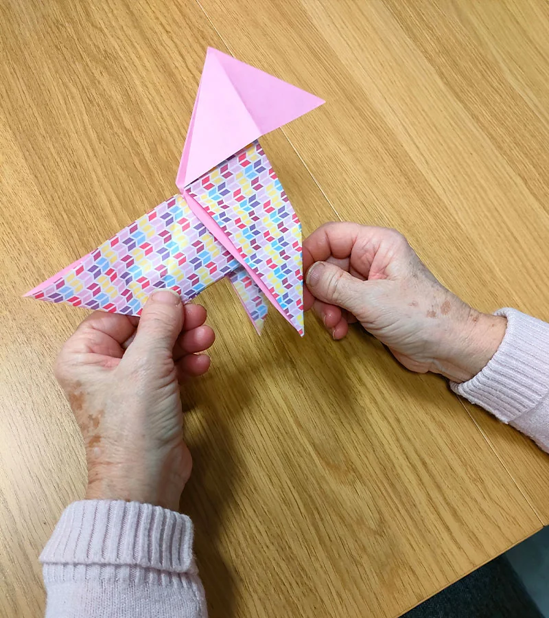 Pajarita de Origami