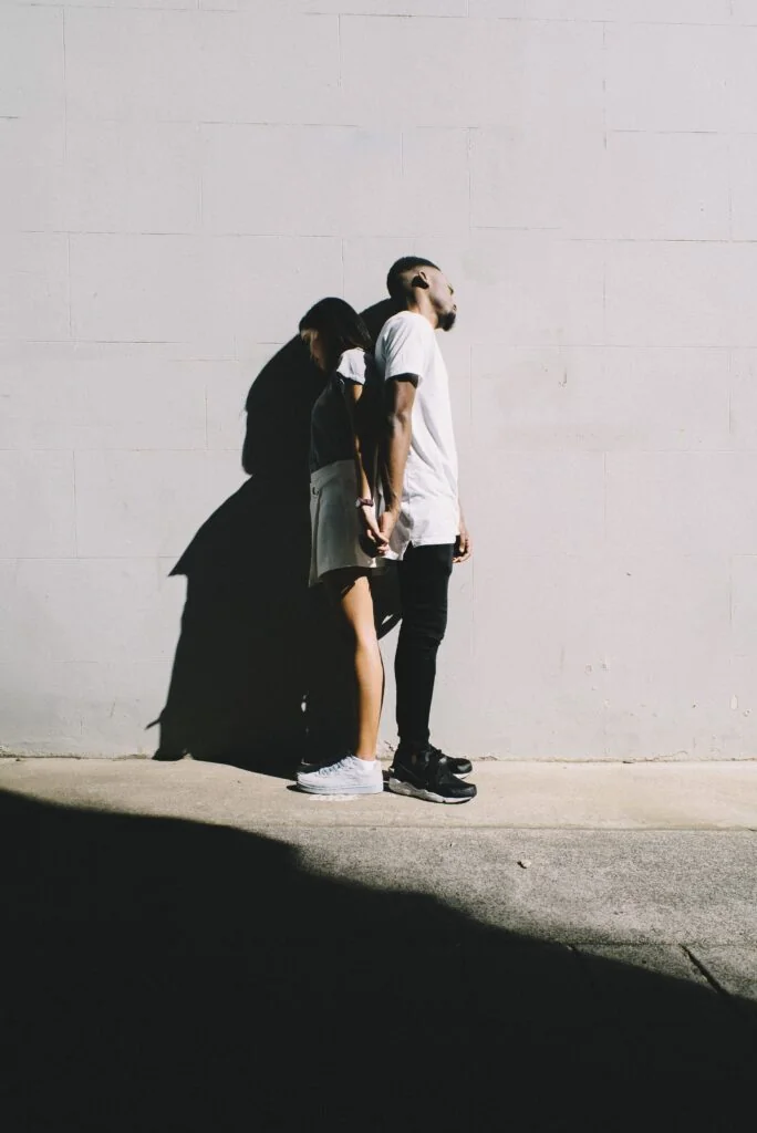 Pareja enfadada